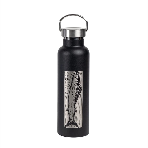 20 oz Vacuum Insulated Bottle with bamboo lid - 20 oz Vacuum Insulated Bottle with bamboo lid - Image 14 of 17