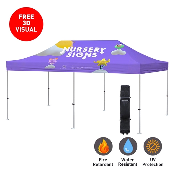 Premium Aluminum (Silver)20' Event Tent Kit (Full-Bleed Dye - Premium Aluminum (Silver)20' Event Tent Kit (Full-Bleed Dye - Image 2 of 2