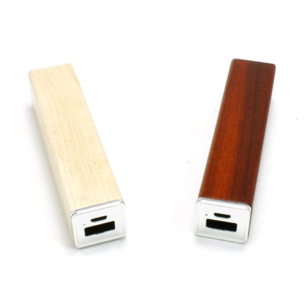 2200 mAh Eco-Friendly Wooden Power Bank - 2200 mAh Eco-Friendly Wooden Power Bank - Image 6 of 8