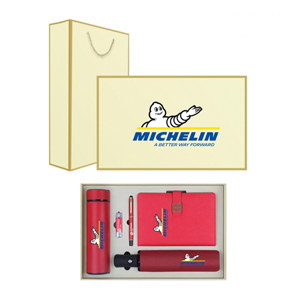 Corporate Gift  Set Tumbler Cups With Umbrella And Notebook - Corporate Gift  Set Tumbler Cups With Umbrella And Notebook - Image 1 of 10