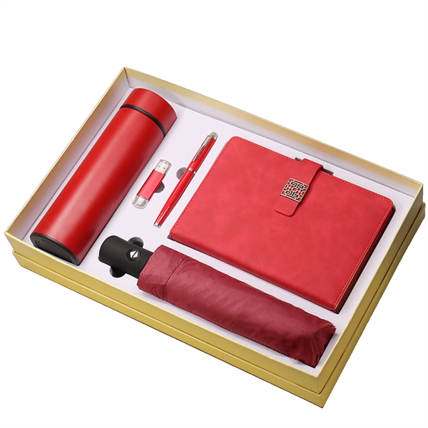 Corporate Gift  Set Tumbler Cups With Umbrella And Notebook - Corporate Gift  Set Tumbler Cups With Umbrella And Notebook - Image 9 of 10