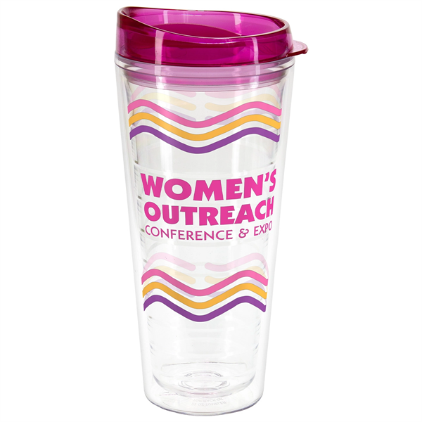 Seabreeze 22 oz Tritan® Tumbler with Translucent Lid - Seabreeze 22 oz Tritan® Tumbler with Translucent Lid - Image 5 of 13