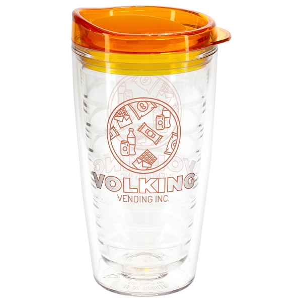 Reef 16 oz Tritan® Tumbler with Translucent Lid - Reef 16 oz Tritan® Tumbler with Translucent Lid - Image 10 of 13