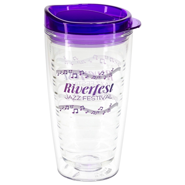 Reef 16 oz Tritan® Tumbler with Translucent Lid - Reef 16 oz Tritan® Tumbler with Translucent Lid - Image 11 of 13