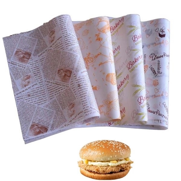 Custom 11.6" x 11.2" Colored Oil-proof Packaging Wax Paper - Custom 11.6" x 11.2" Colored Oil-proof Packaging Wax Paper - Image 0 of 2