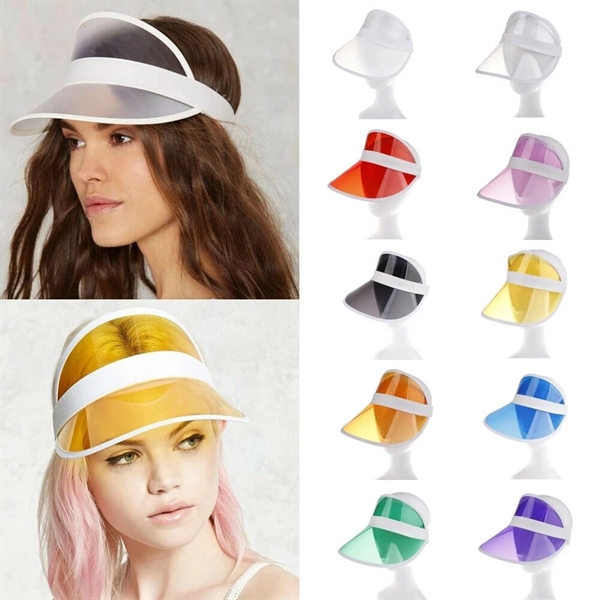 Transparent Summer Sun Visor - Transparent Summer Sun Visor - Image 1 of 3