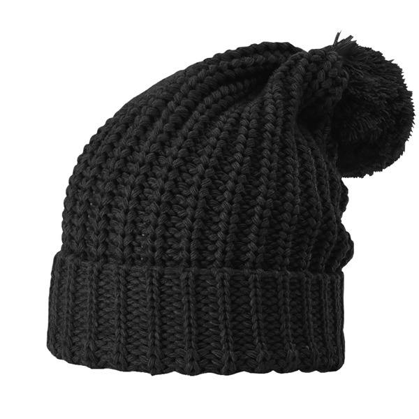 Richardson® Chunky Cable Beanie with Cuff and Pom - Richardson® Chunky Cable Beanie with Cuff and Pom - Image 7 of 8