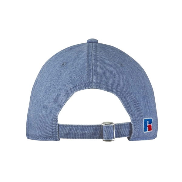 Russel Athletic® Snow Wash Denim Dad Hat - Russel Athletic® Snow Wash Denim Dad Hat - Image 1 of 11