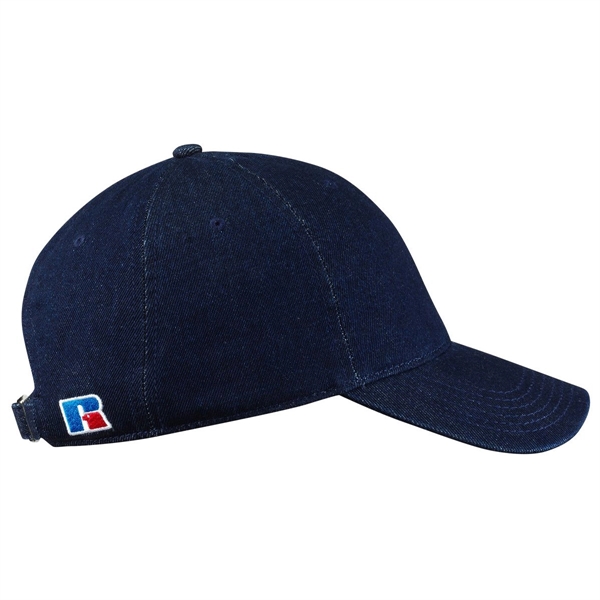 Russel Athletic® Snow Wash Denim Dad Hat - Russel Athletic® Snow Wash Denim Dad Hat - Image 6 of 11