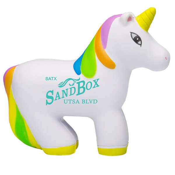 Unicorn Shaped Stress Balls w/ Custom Logo - Unicorn Shaped Stress Balls w/ Custom Logo - Image 0 of 1