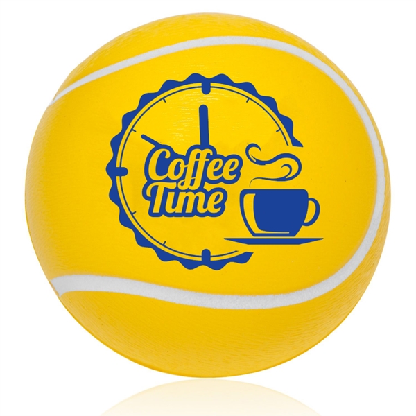 Tennis Ball Shaped Stress Reliver w/ Custom Imprint - Tennis Ball Shaped Stress Reliver w/ Custom Imprint - Image 0 of 1