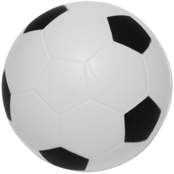 Soccer Ball shaped Stress Reliever w/ Custom Logo - Soccer Ball shaped Stress Reliever w/ Custom Logo - Image 1 of 1