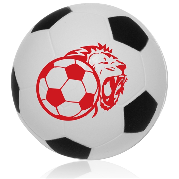 Soccer Ball shaped Stress Reliever w/ Custom Logo - Soccer Ball shaped Stress Reliever w/ Custom Logo - Image 0 of 1