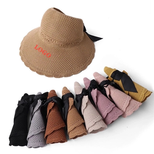 Women Foldable Wide Large Brim Sun Hat - Women Foldable Wide Large Brim Sun Hat - Image 0 of 3