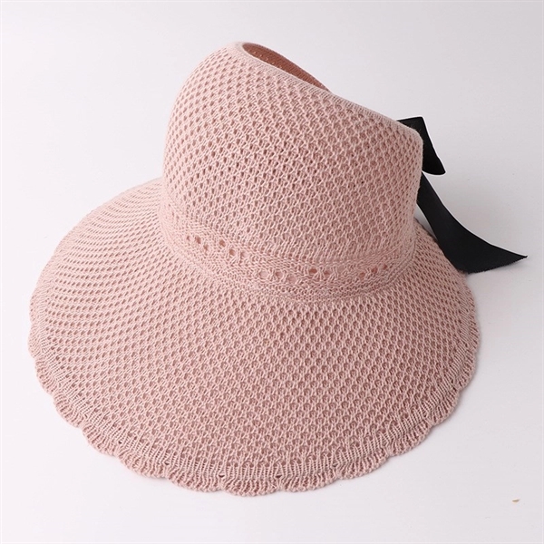 Women Foldable Wide Large Brim Sun Hat - Women Foldable Wide Large Brim Sun Hat - Image 1 of 3