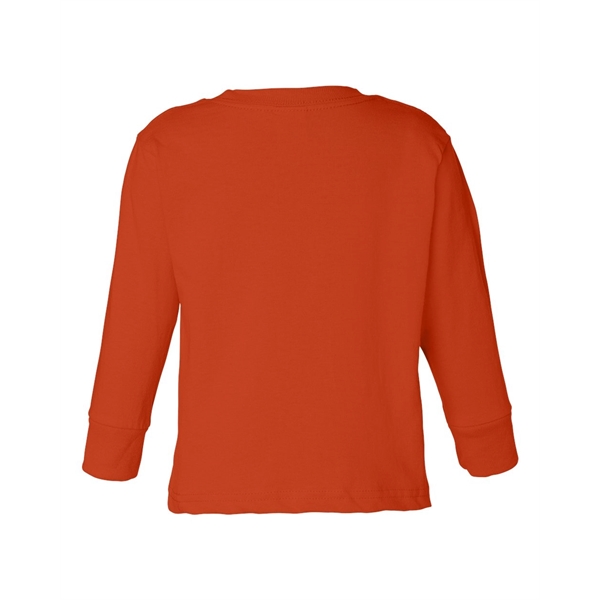 Rabbit Skins Toddler Cotton Jersey Long Sleeve Tee - Rabbit Skins Toddler Cotton Jersey Long Sleeve Tee - Image 15 of 33
