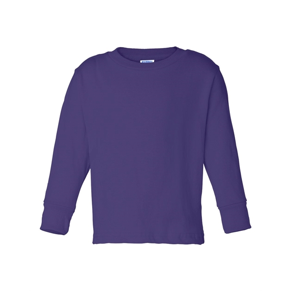 Rabbit Skins Toddler Cotton Jersey Long Sleeve Tee - Rabbit Skins Toddler Cotton Jersey Long Sleeve Tee - Image 18 of 33