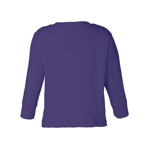 Rabbit Skins Toddler Cotton Jersey Long Sleeve Tee - Rabbit Skins Toddler Cotton Jersey Long Sleeve Tee - Image 20 of 33