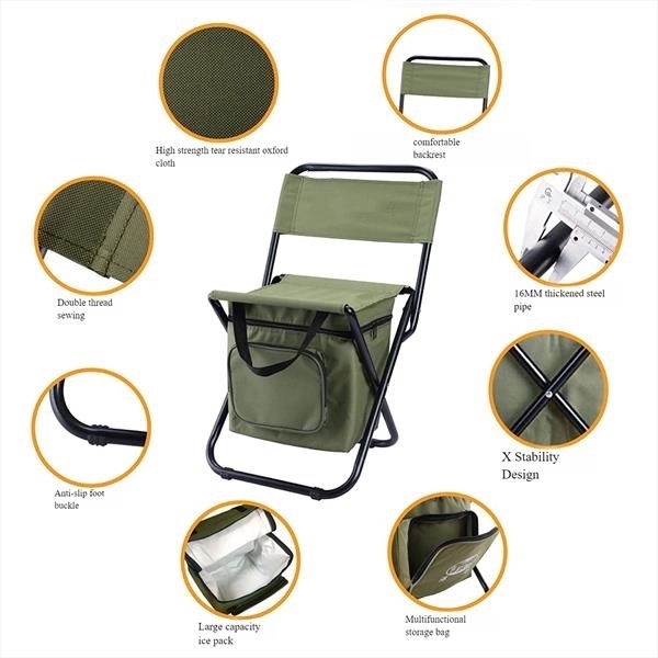 Portable Foldable Cooler Chair - Portable Foldable Cooler Chair - Image 1 of 4