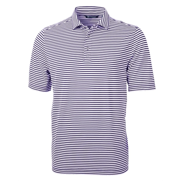 Cutter & Buck Virtue Eco Pique Stripe Recycled Mens Big a... - Cutter & Buck Virtue Eco Pique Stripe Recycled Mens Big a... - Image 2 of 15