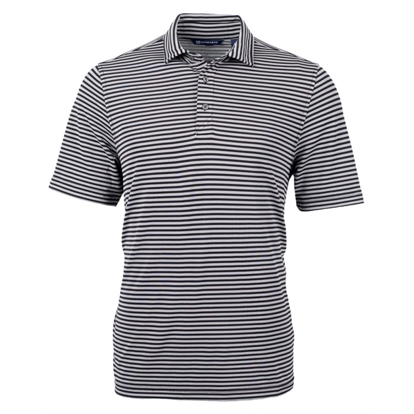 Cutter & Buck Virtue Eco Pique Stripe Recycled Mens Big a... - Cutter & Buck Virtue Eco Pique Stripe Recycled Mens Big a... - Image 7 of 15