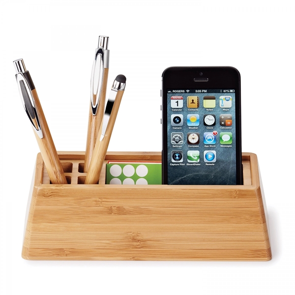 BAMBOO DESKTOP ORGANIZER - BAMBOO DESKTOP ORGANIZER - Image 1 of 2