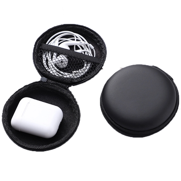 Portable Round Earphone Carrying Case - Portable Round Earphone Carrying Case - Image 1 of 1