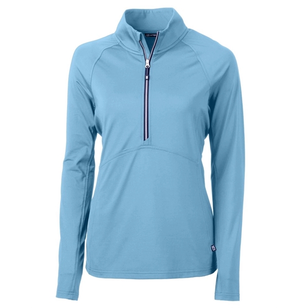 Custom Cutter & Buck Adapt Recycled Soft Knit Stretch Womens Hal...