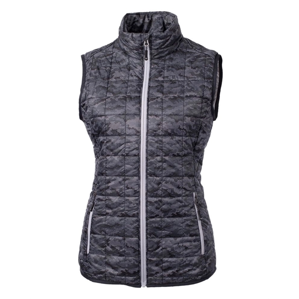 Custom Cutter & Buck Rainier Recycled Insulated Printed Puffer W...