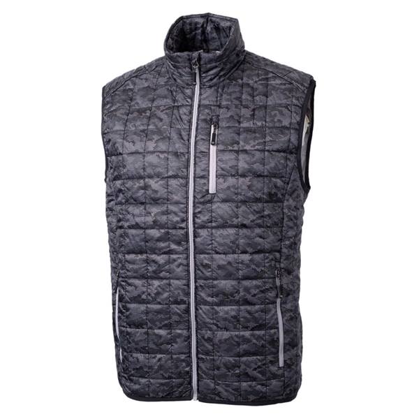 Cutter & Buck Rainier Recycled Insulated Printed Puffer M...