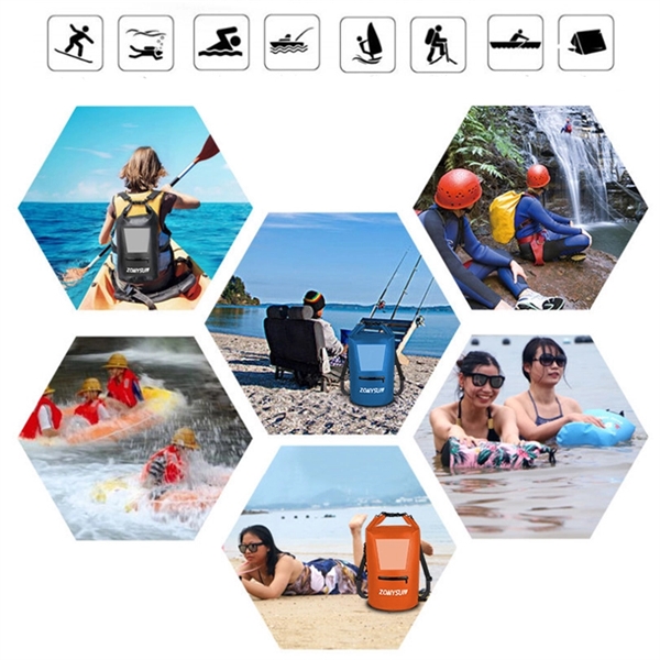 Waterproof Dry Bag With Touchscreen Phone Case - Waterproof Dry Bag With Touchscreen Phone Case - Image 3 of 4