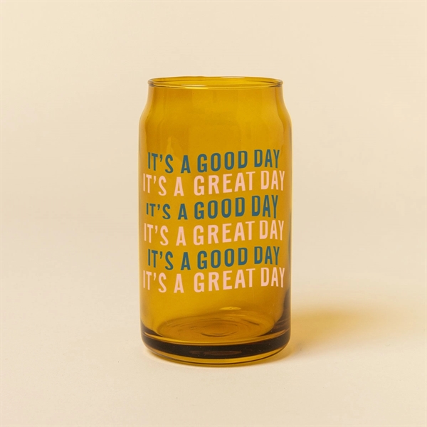 16 oz. Beer Can Glass - Amber - 16 oz. Beer Can Glass - Amber - Image 0 of 6