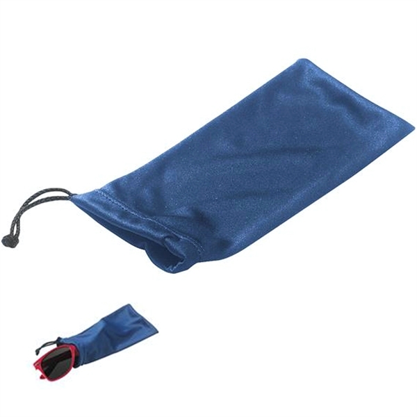 Microfiber Glass Pouch With Drawstring - Microfiber Glass Pouch With Drawstring - Image 1 of 2