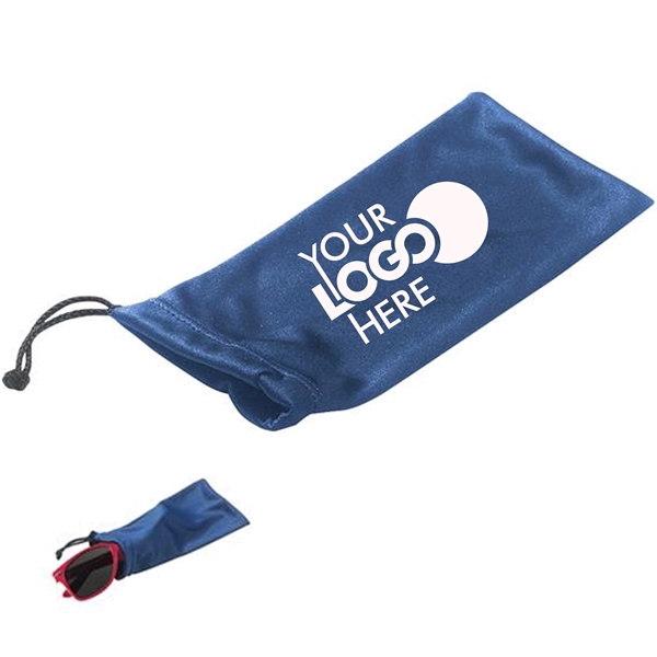 Microfiber Glass Pouch With Drawstring - Microfiber Glass Pouch With Drawstring - Image 2 of 2