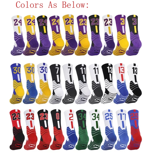 Athletic Sports Crew Socks With 3D Ankle Protection - Athletic Sports Crew Socks With 3D Ankle Protection - Image 1 of 3