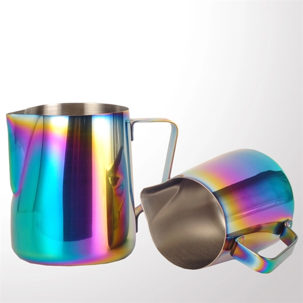 Rainbow Barista Pitcher 12 oz - Rainbow Barista Pitcher 12 oz - Image 1 of 8
