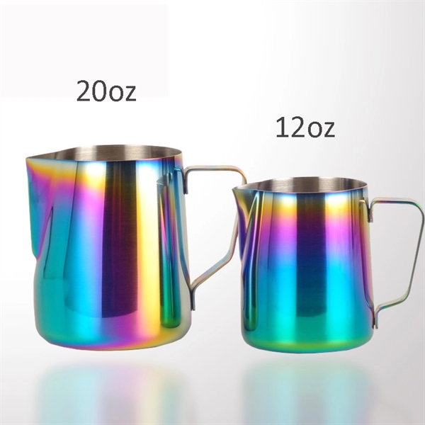 Rainbow Barista Pitcher 12 oz - Rainbow Barista Pitcher 12 oz - Image 2 of 8