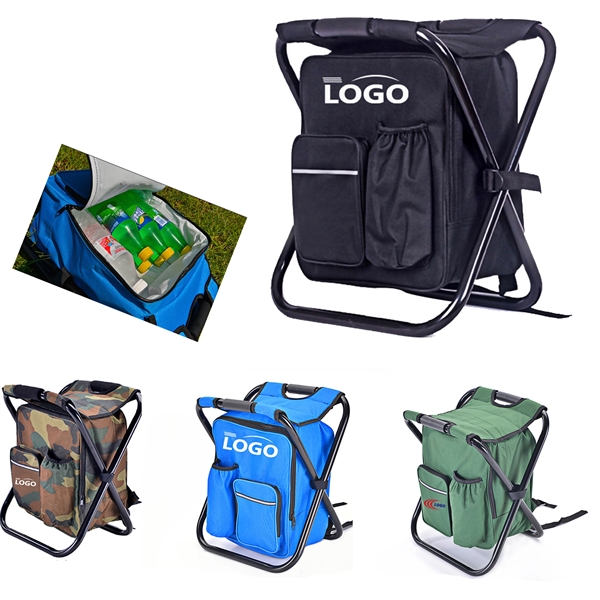 3 in 1  Insulated Cooler Backpack Fishing Chair - 3 in 1  Insulated Cooler Backpack Fishing Chair - Image 0 of 3