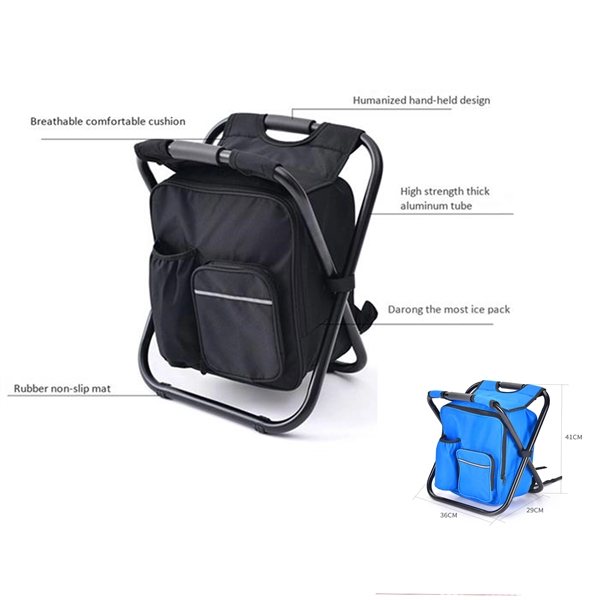 3 in 1  Insulated Cooler Backpack Fishing Chair - 3 in 1  Insulated Cooler Backpack Fishing Chair - Image 1 of 3