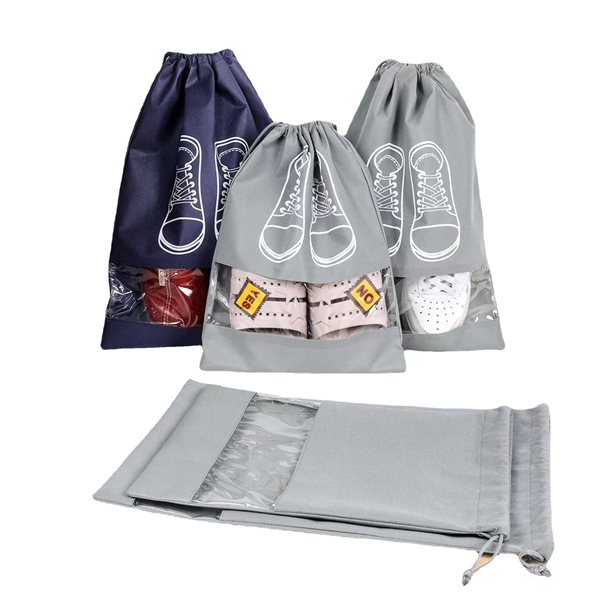 Travel Shoe Bags Non-Woven Storage With Rope - Travel Shoe Bags Non-Woven Storage With Rope - Image 0 of 2