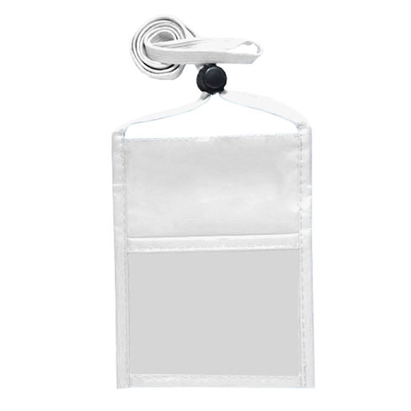 Standard Event Pouch w/ back zipper and 3/8" Lanyard - Standard Event Pouch w/ back zipper and 3/8" Lanyard - Image 4 of 6