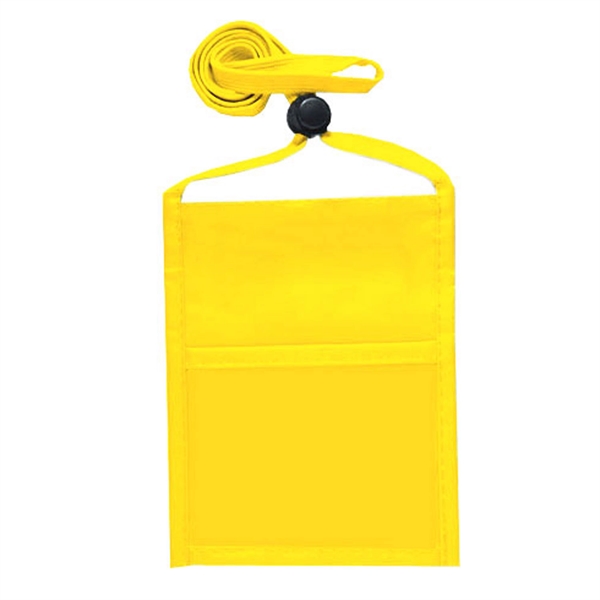 Standard Event Pouch w/ back zipper and 3/8" Lanyard - Standard Event Pouch w/ back zipper and 3/8" Lanyard - Image 5 of 6