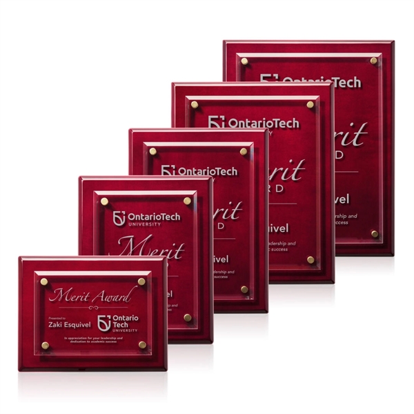 Caledon Plaque - Rosewood/Gold