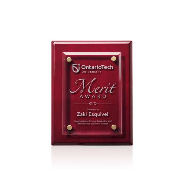 Caledon Plaque - Rosewood/Gold