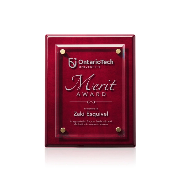 Caledon Plaque - Rosewood/Gold
