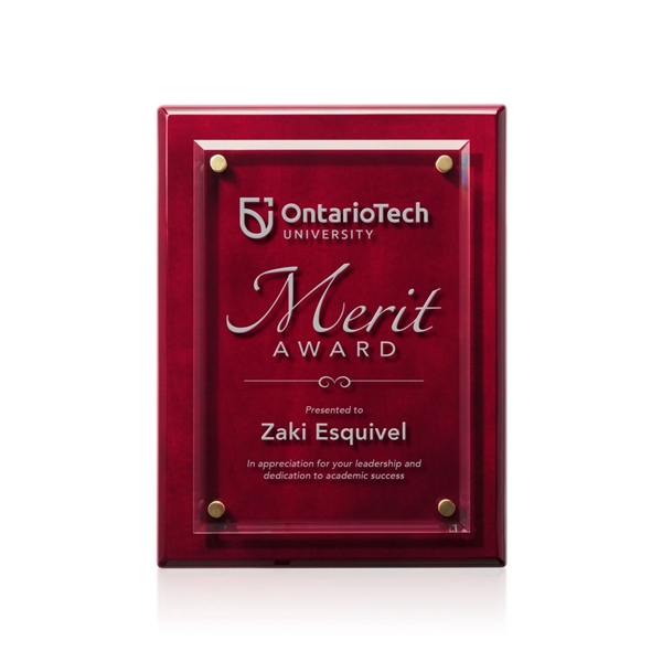 Caledon Plaque - Rosewood/Gold