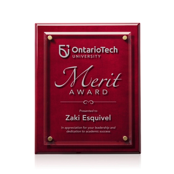 Caledon Plaque - Rosewood/Gold