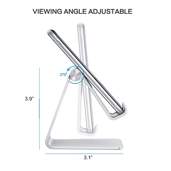 Aluminum Adjustable Cell Phone Stand - Aluminum Adjustable Cell Phone Stand - Image 1 of 2