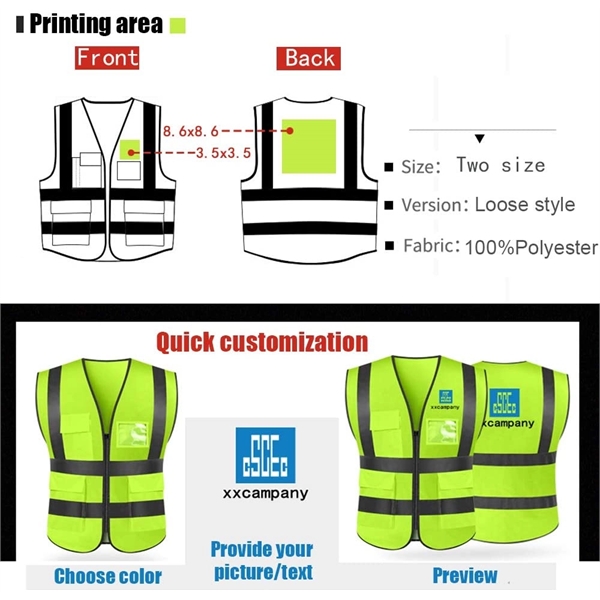 Reflective Vest Safety Workwear - Reflective Vest Safety Workwear - Image 1 of 2