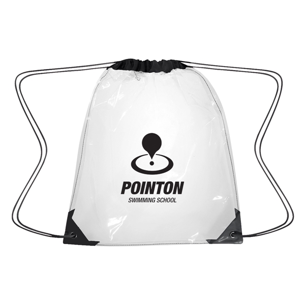 Clear Drawstring Backpack - Clear Drawstring Backpack - Image 1 of 11